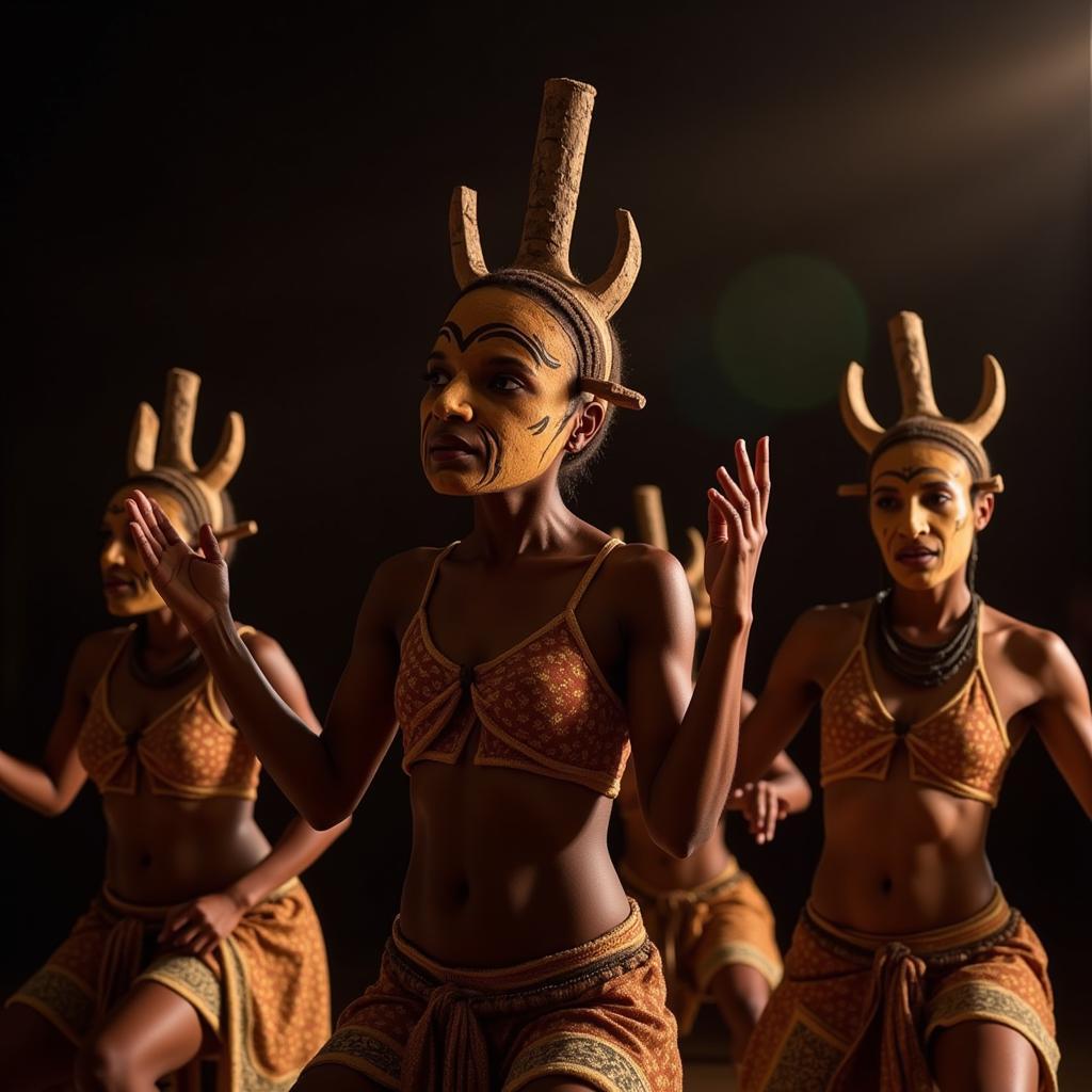 Masked Dancers in Ritual