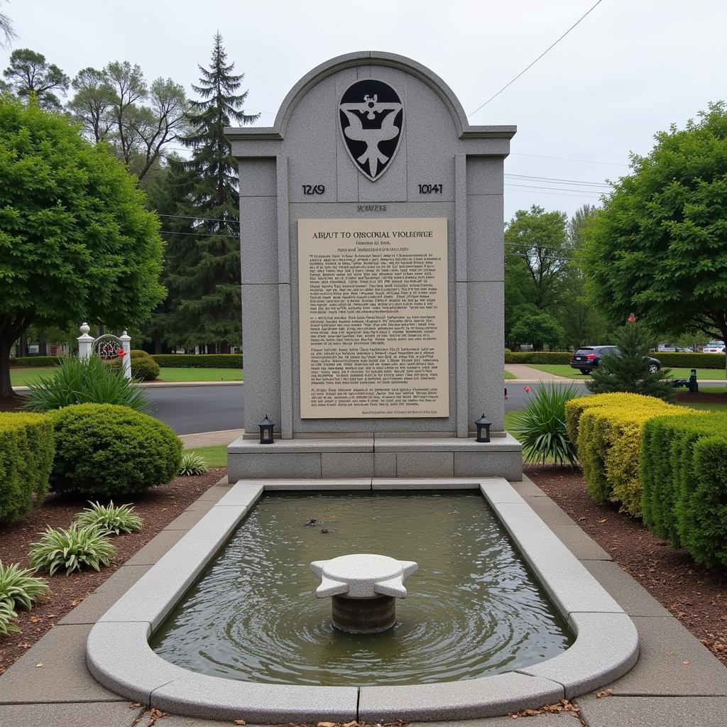 Memorial Honoring Victims of Colonial Violence