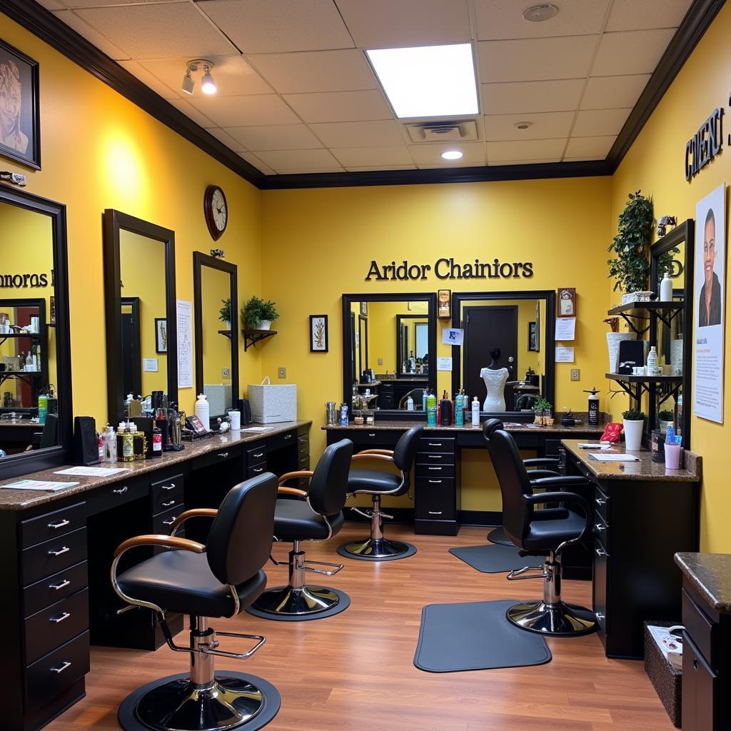 Bright and Welcoming Salon Interior