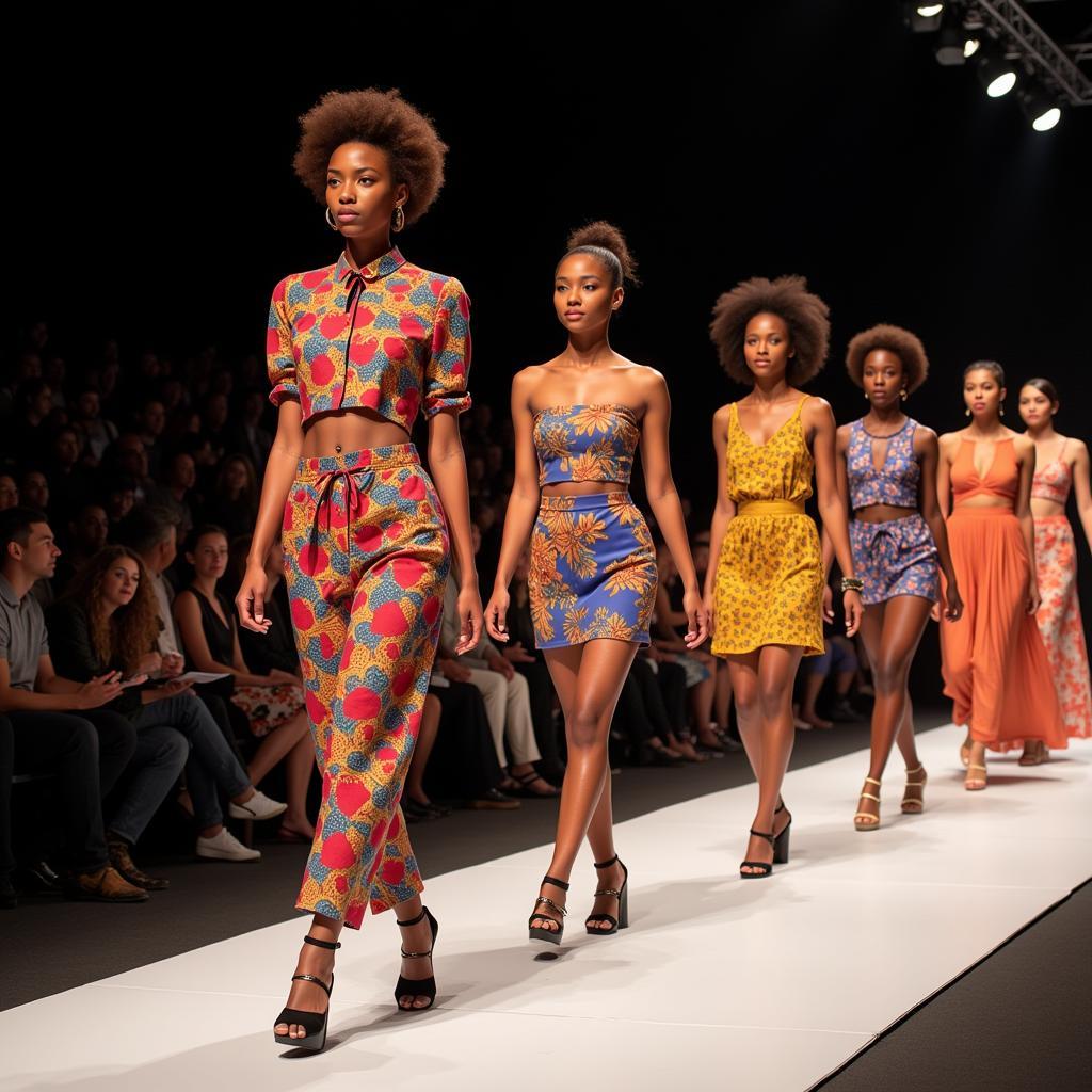 Modern African American fashion designers showcasing their work 