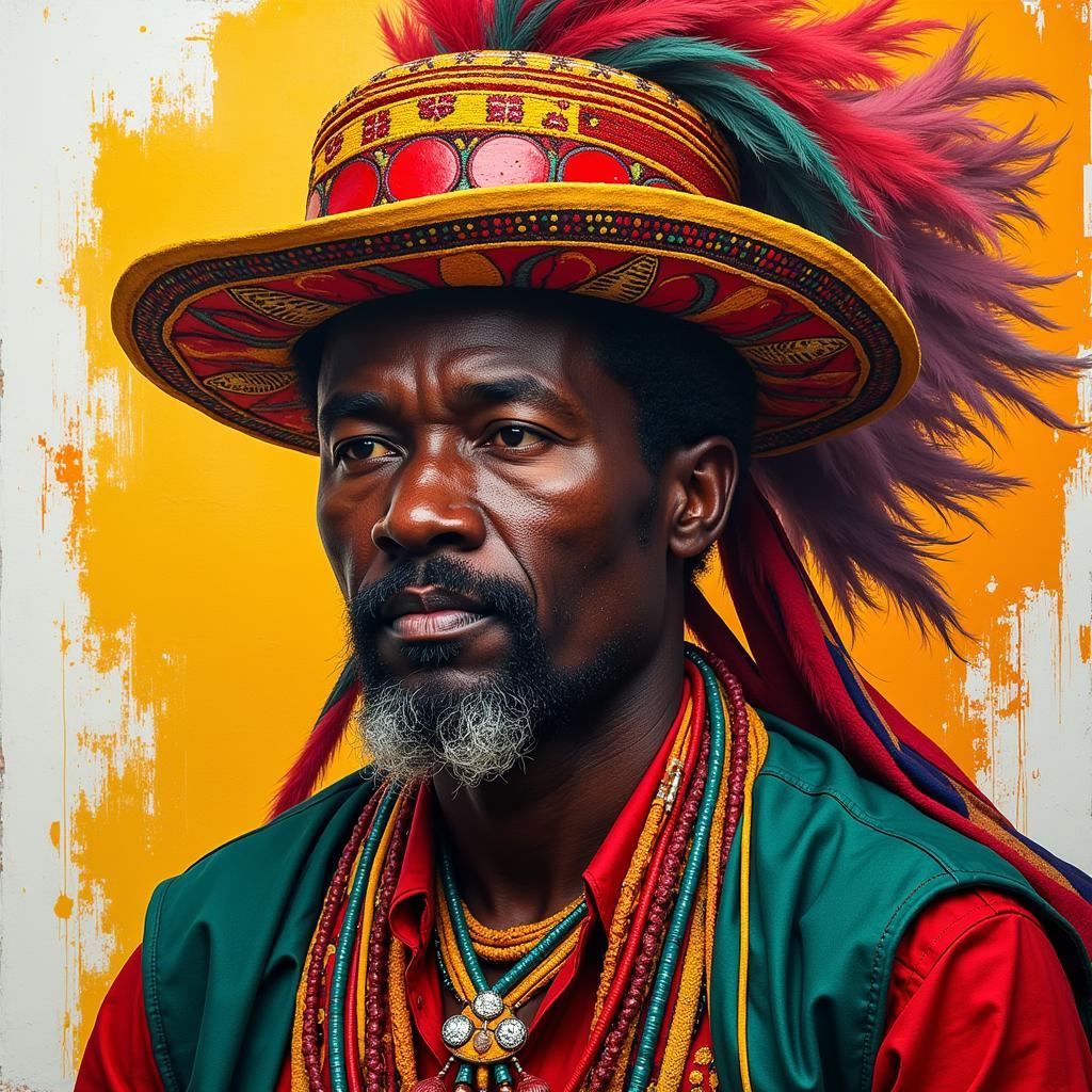 Modern African Chief Portrait