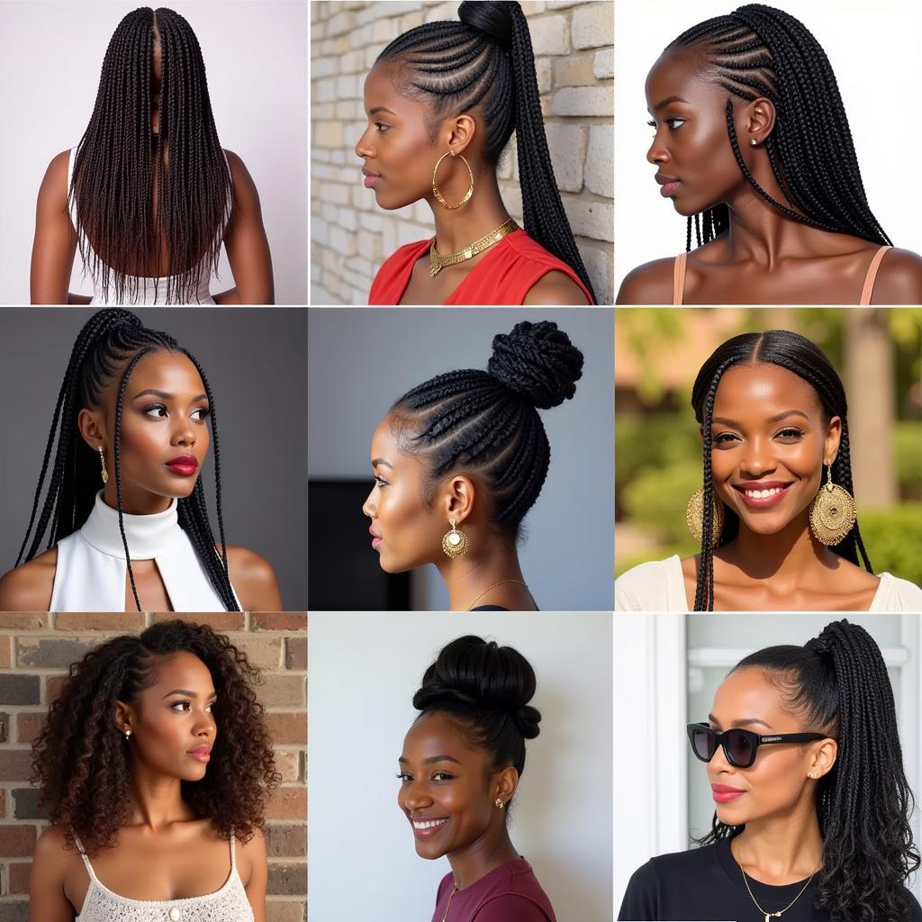 Modern African Goddess Braids Styles