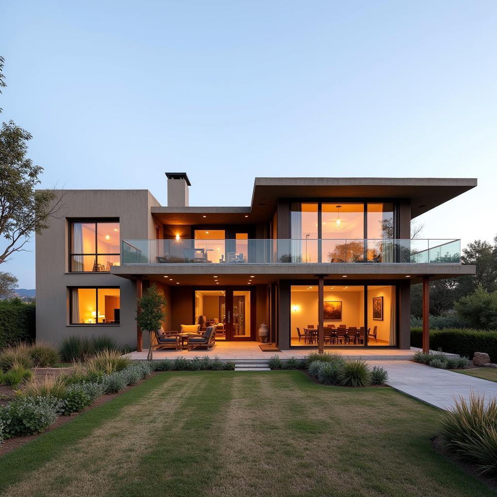 Modern African Home: Exterior View