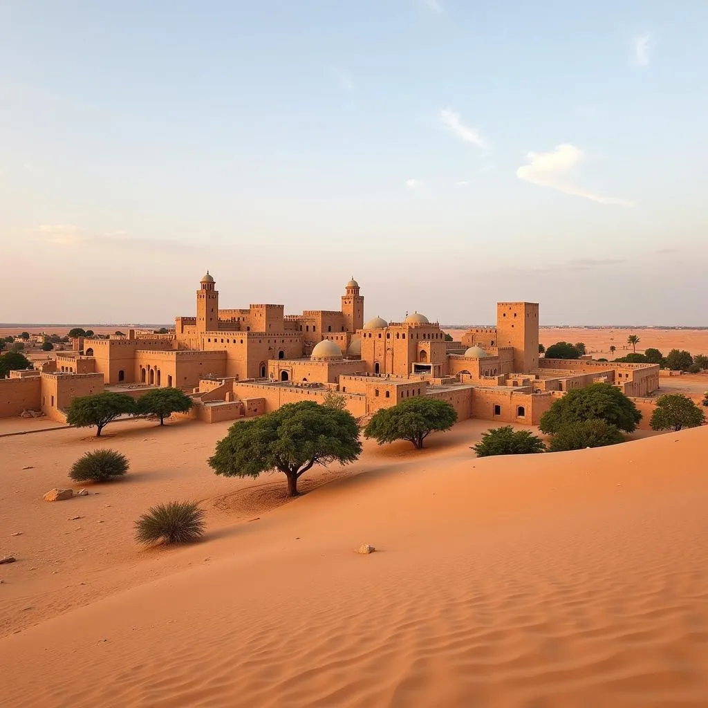 Modern-day Timbuktu, a UNESCO World Heritage Site