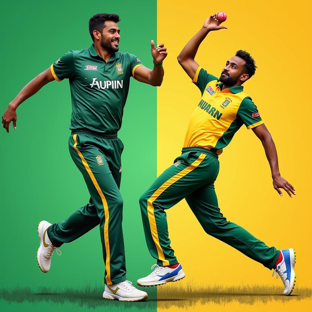 Modern South African Spin Bowlers in Action