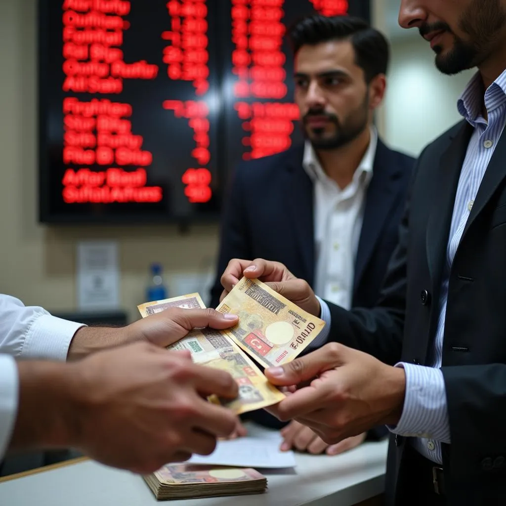 Money Changer in Pakistan Handling African Currency Exchange