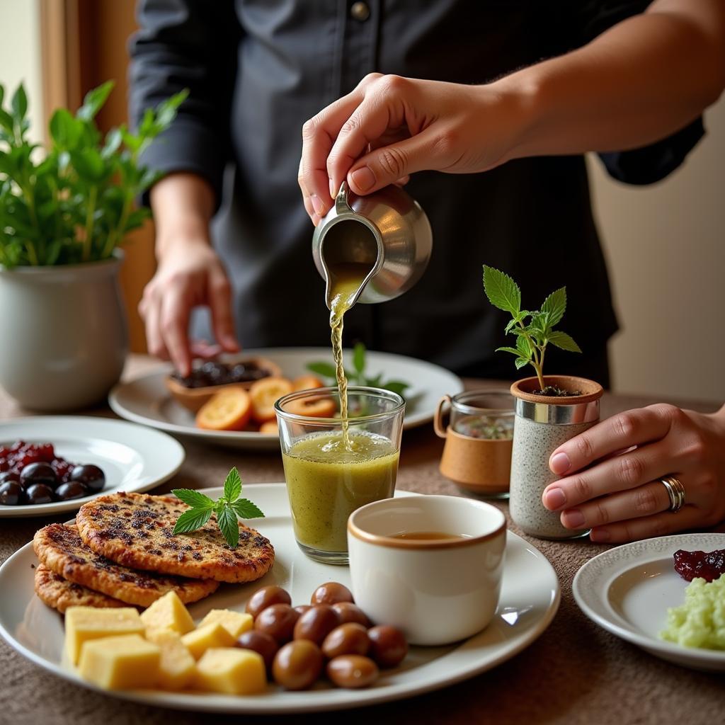 Moroccan Breakfast Table Setting