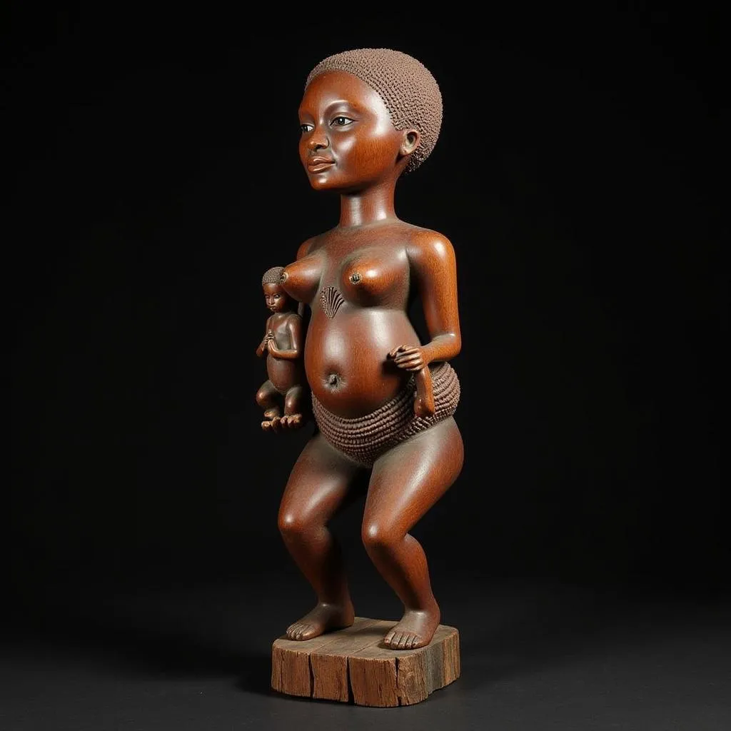 African Motherhood Sculpture