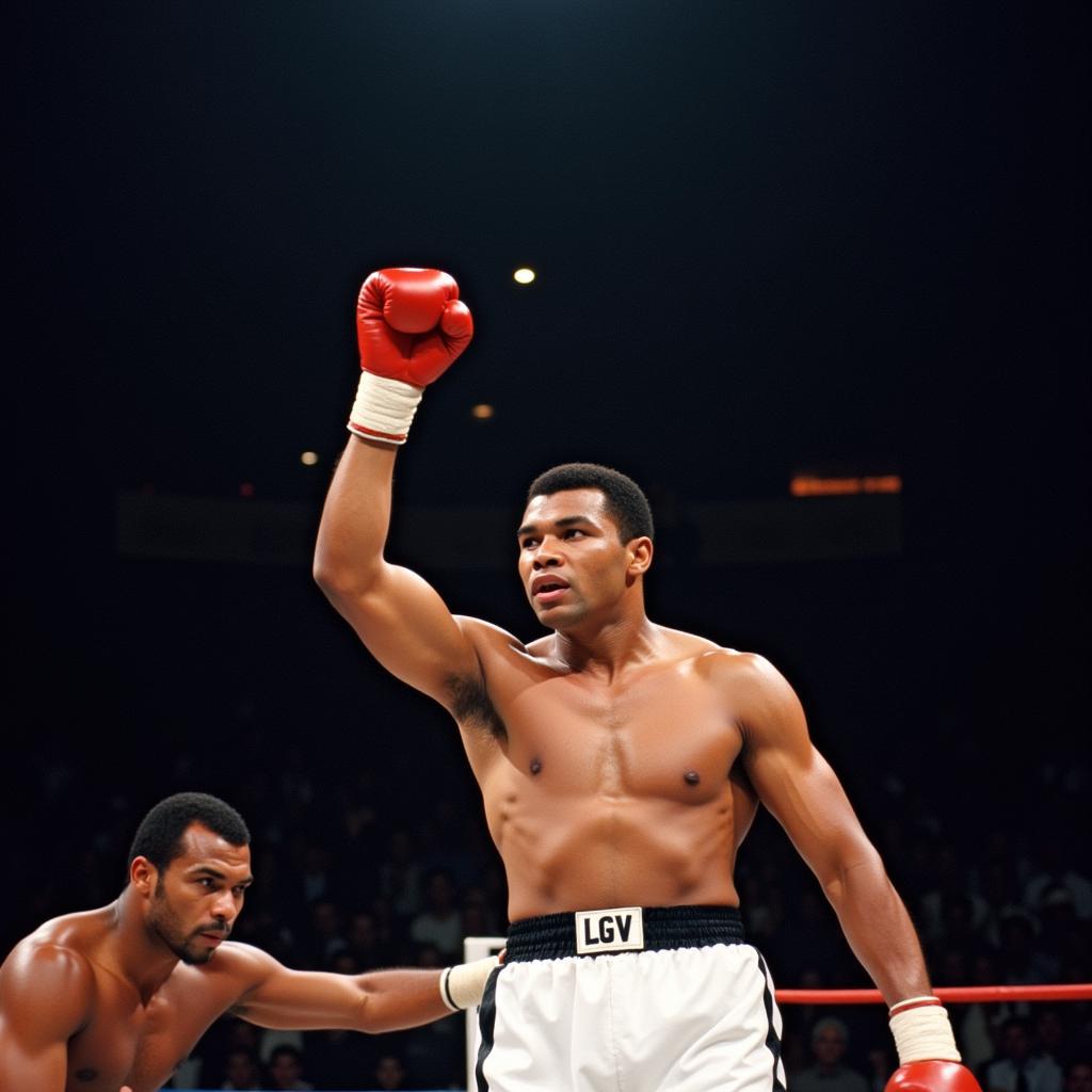 Muhammad Ali Celebrates Victory