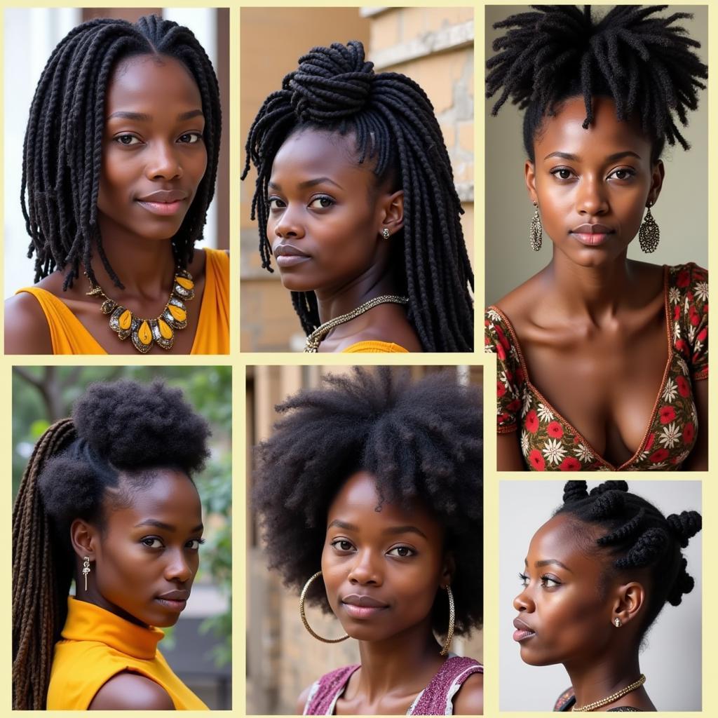 Diverse Natural African Hairstyles