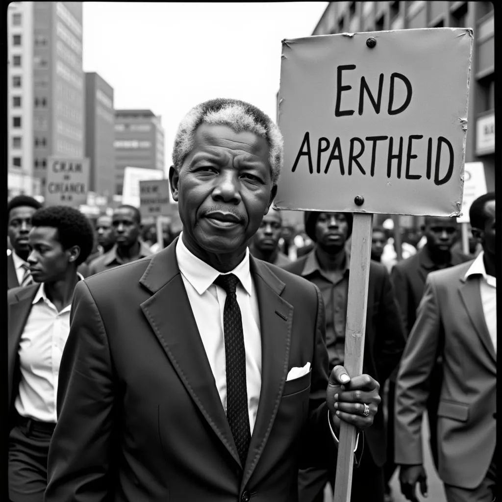 Nelson Mandela as a young activist