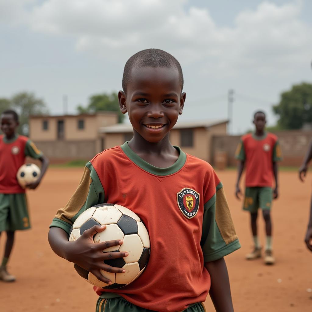 N'Golo Kanté during his youth soccer days