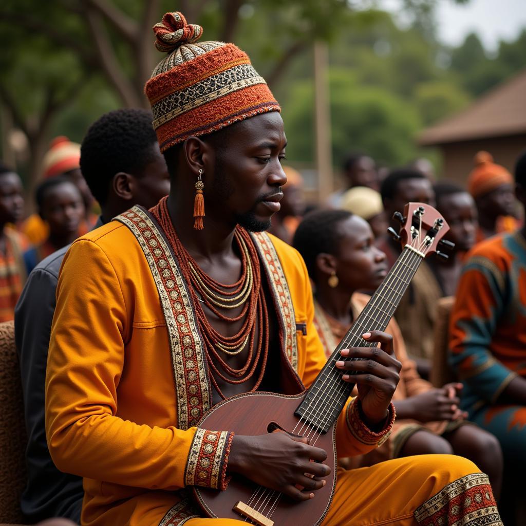 Ngombi player in Gabon