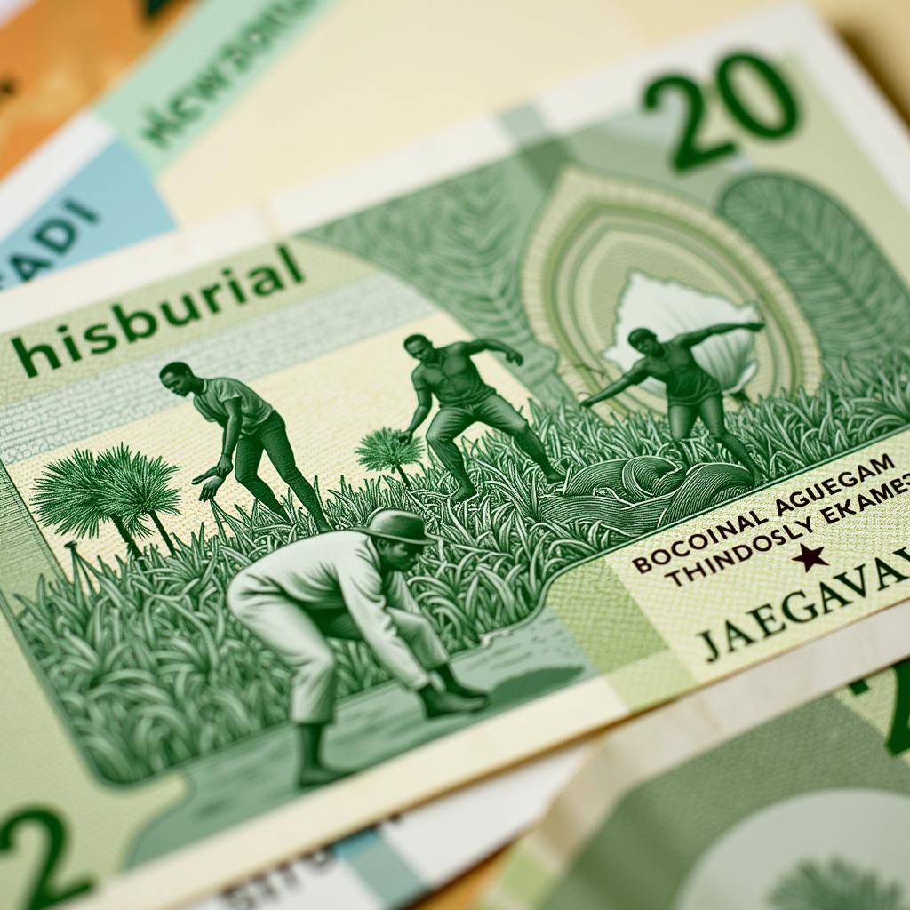 Nigerian Naira Note Depicting Farmers