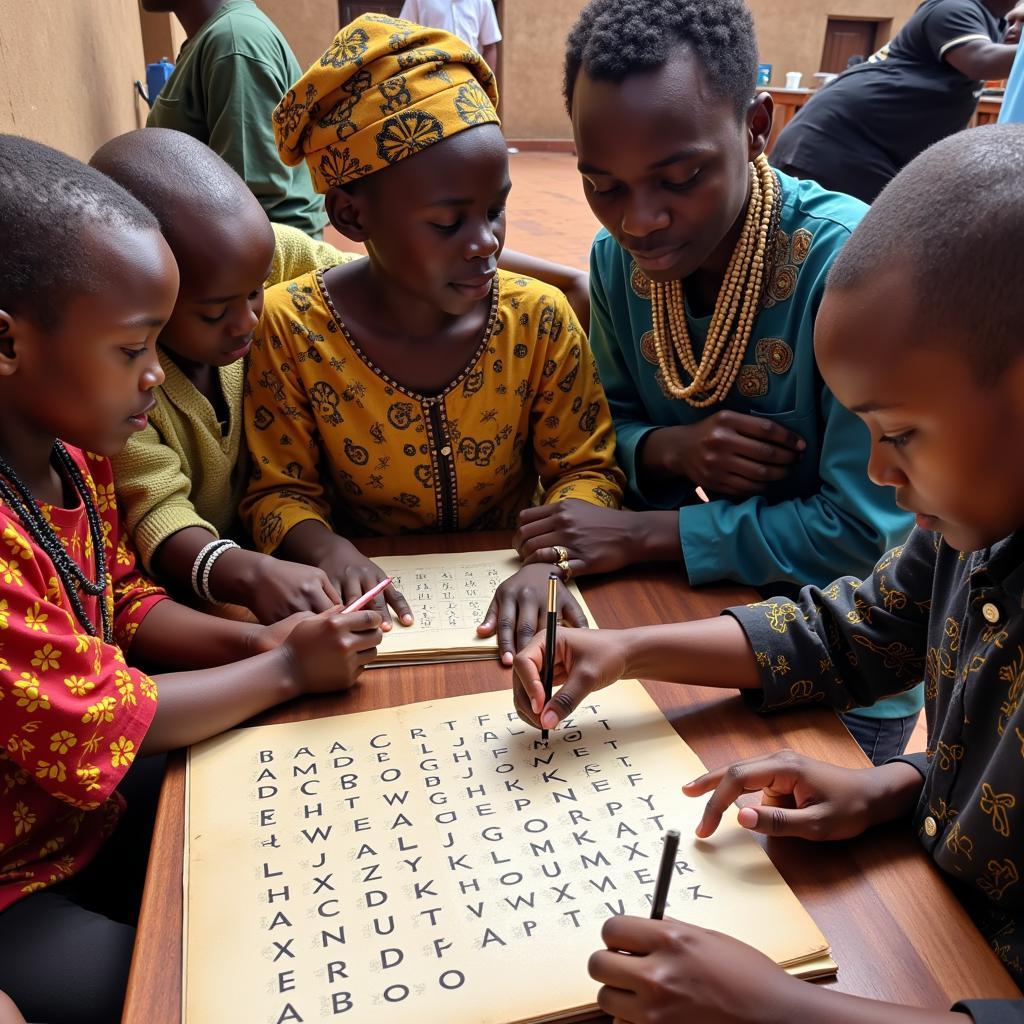 N'Ko Alphabet in West Africa