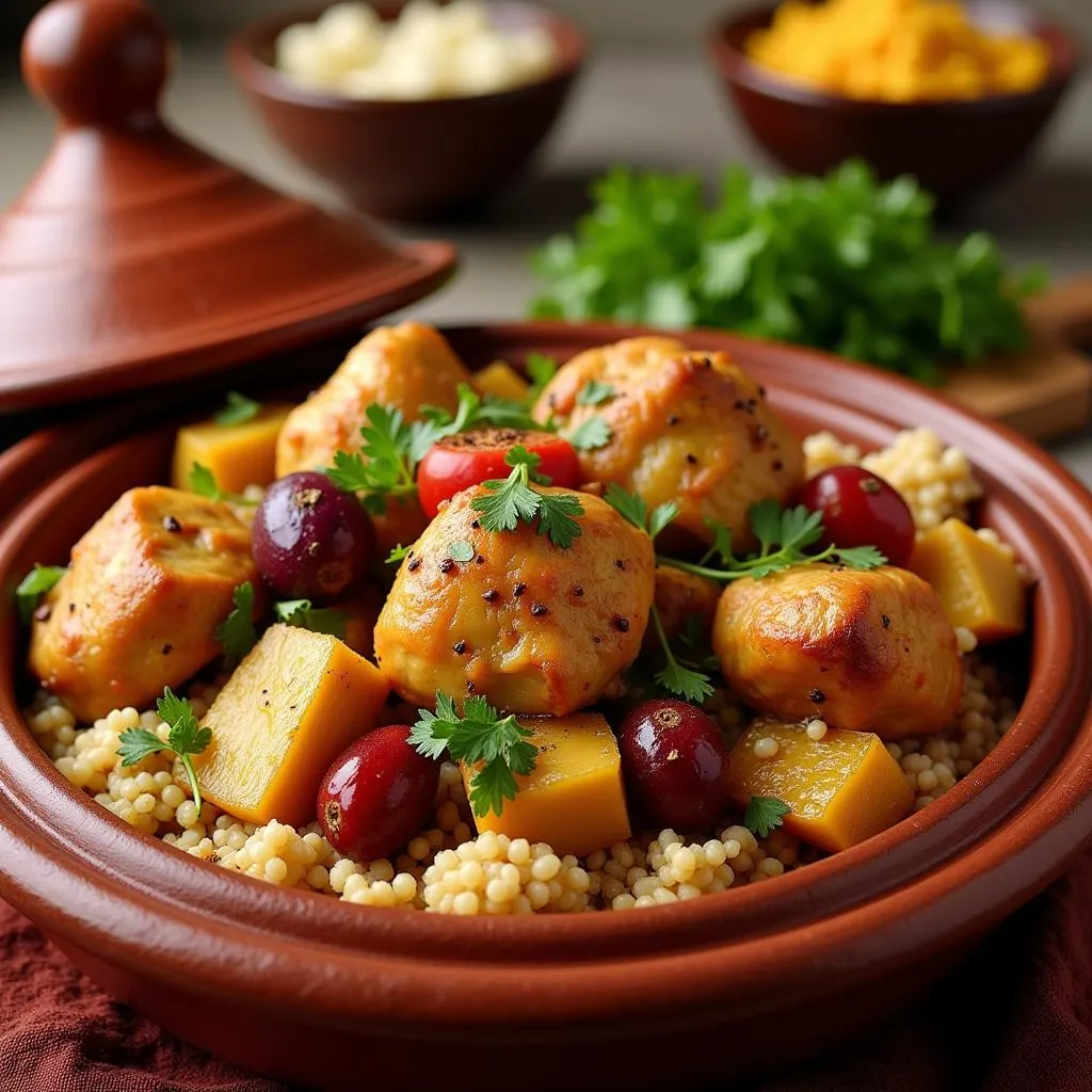 North African Chicken Tagine with Couscous