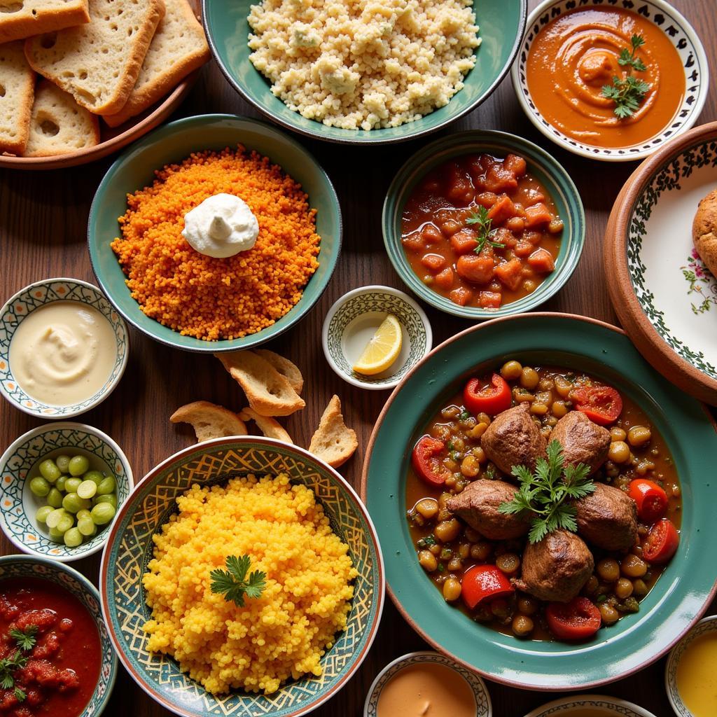 North African Cuisine Spread