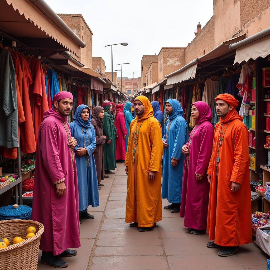 North African Djellaba Robes