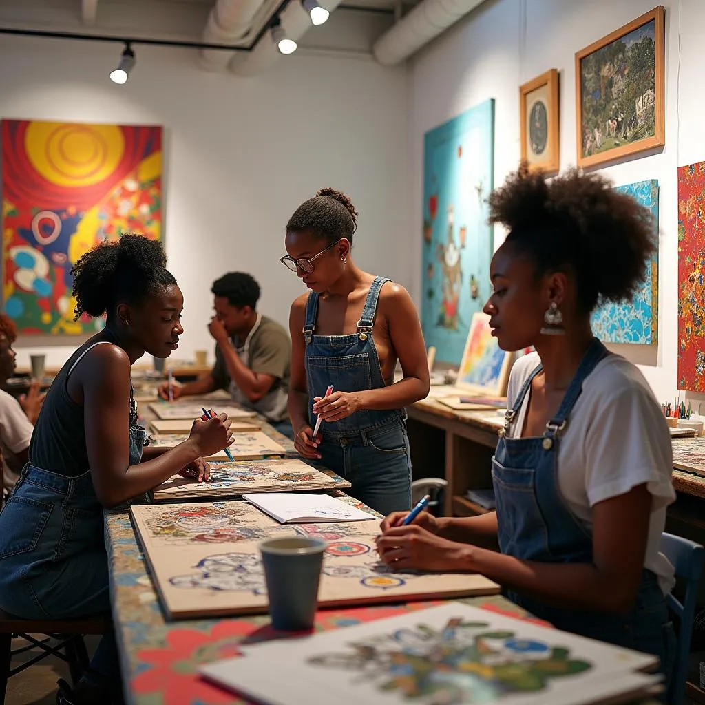 African American Artists in Their Manhattan Studios