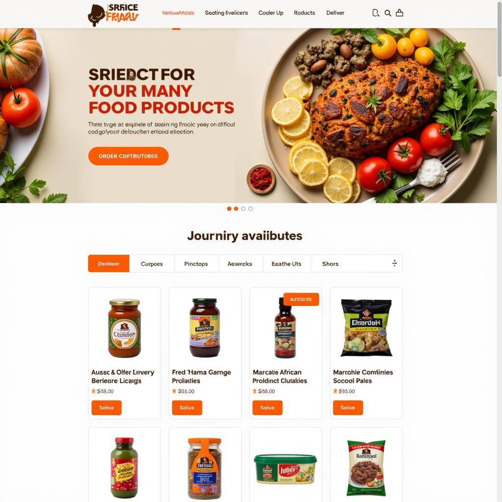 Online Platform for African Food Orders