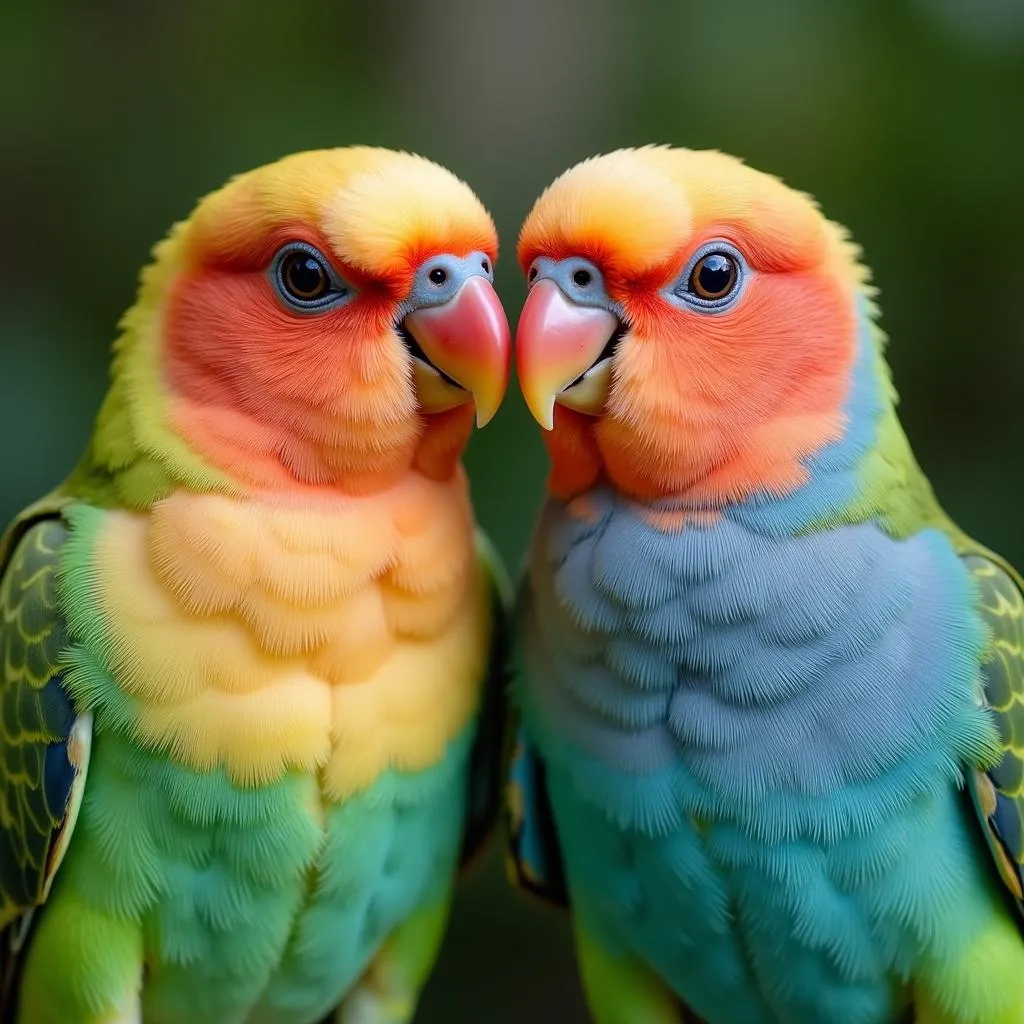 Peach-Faced Lovebirds