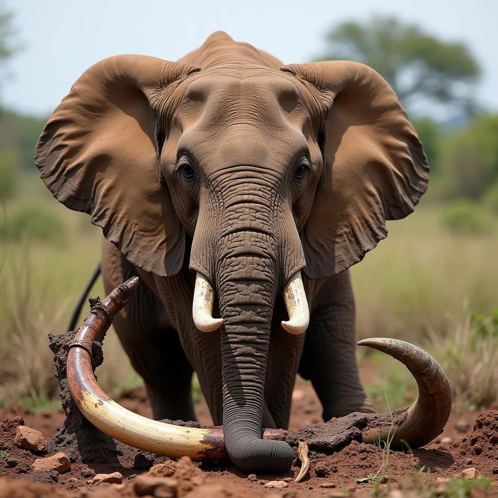 African Elephant Poaching for Ivory