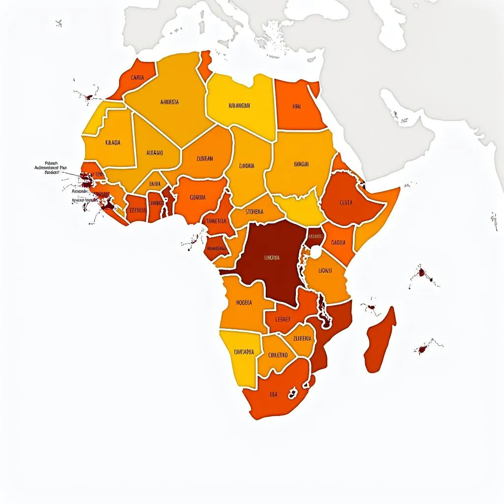 Map of Poverty in Africa