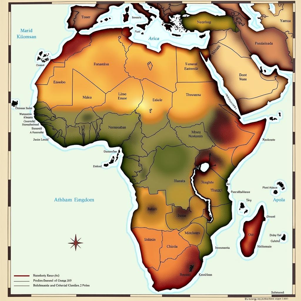 Map of Africa before Colonisation