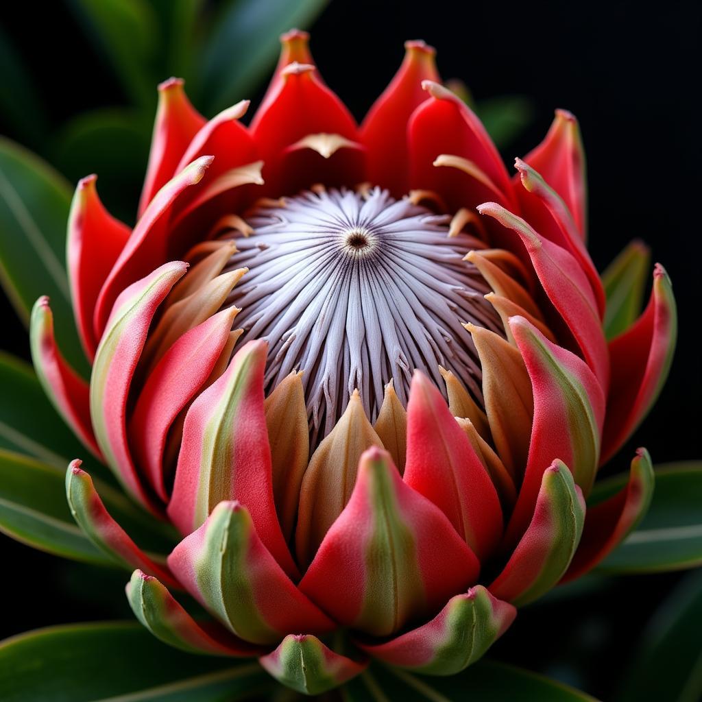 Protea Flower Close-up