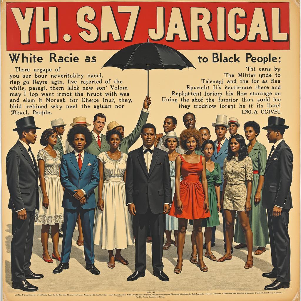 Propaganda Poster Depicting Racial Hierarchy