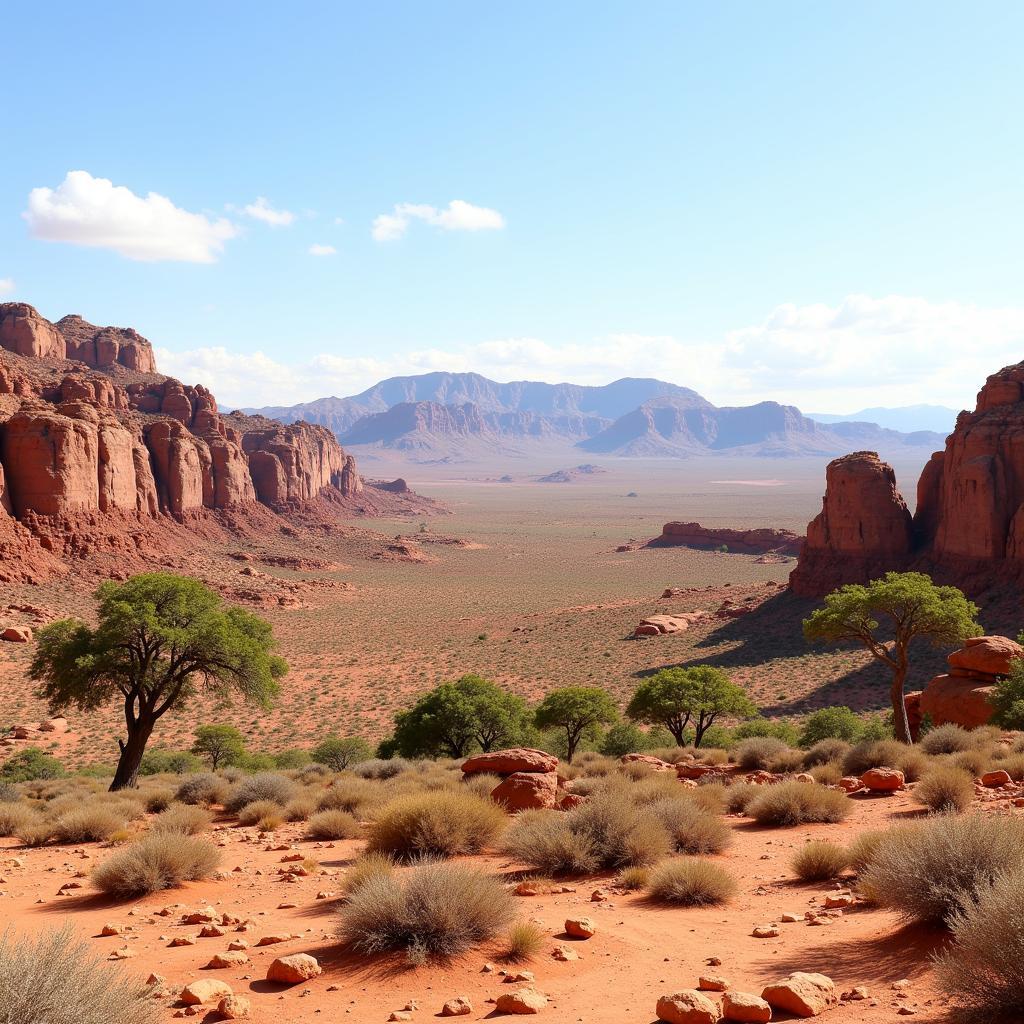 Rocky African Desert Landscape