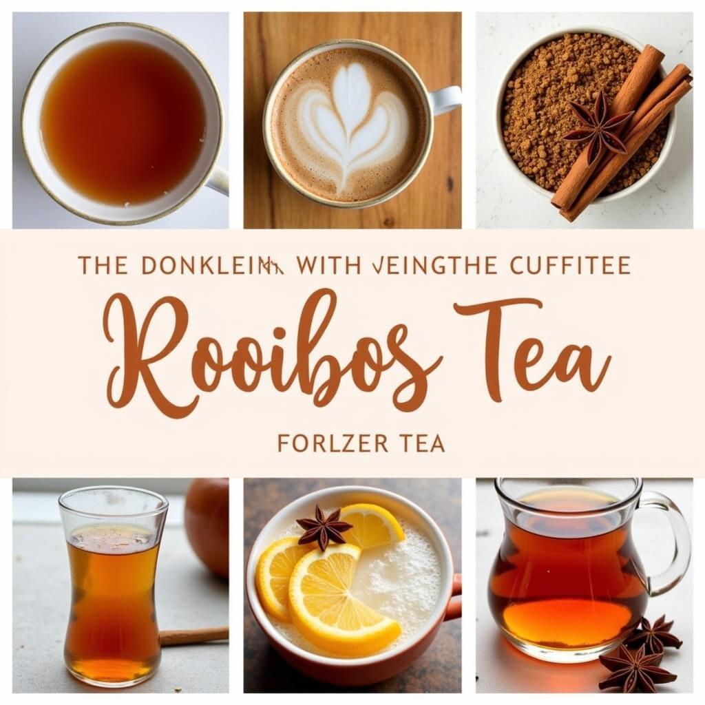 Different preparations of rooibos tea