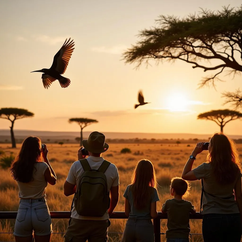 Birdwatching in the Savanna