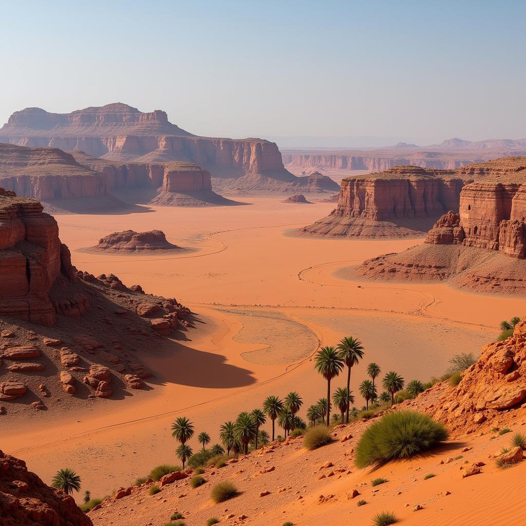 Sahara Desert Diverse Landscape