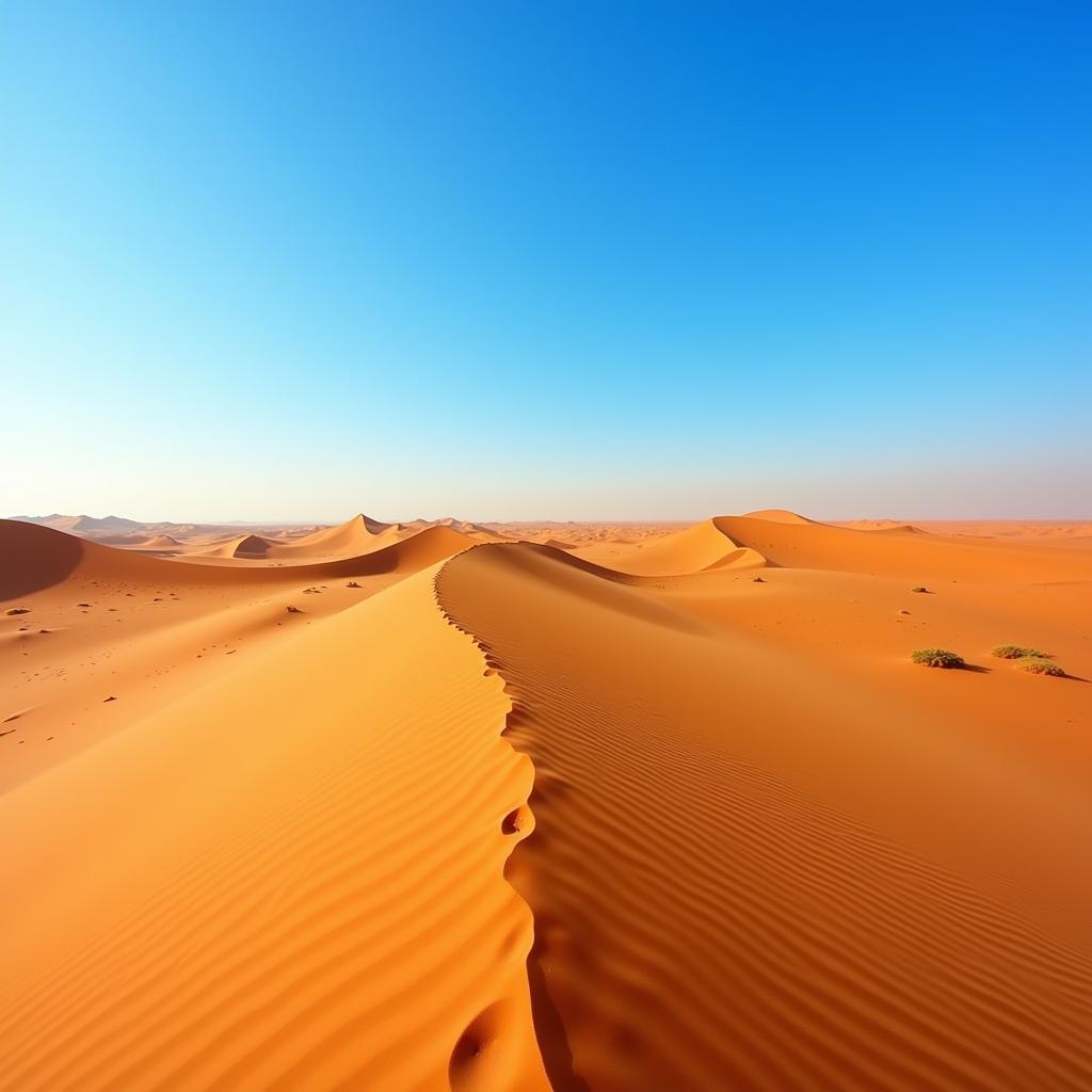 Vast Sahara Desert Dunes