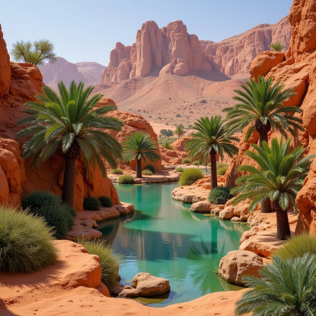 Sahara Desert Oasis