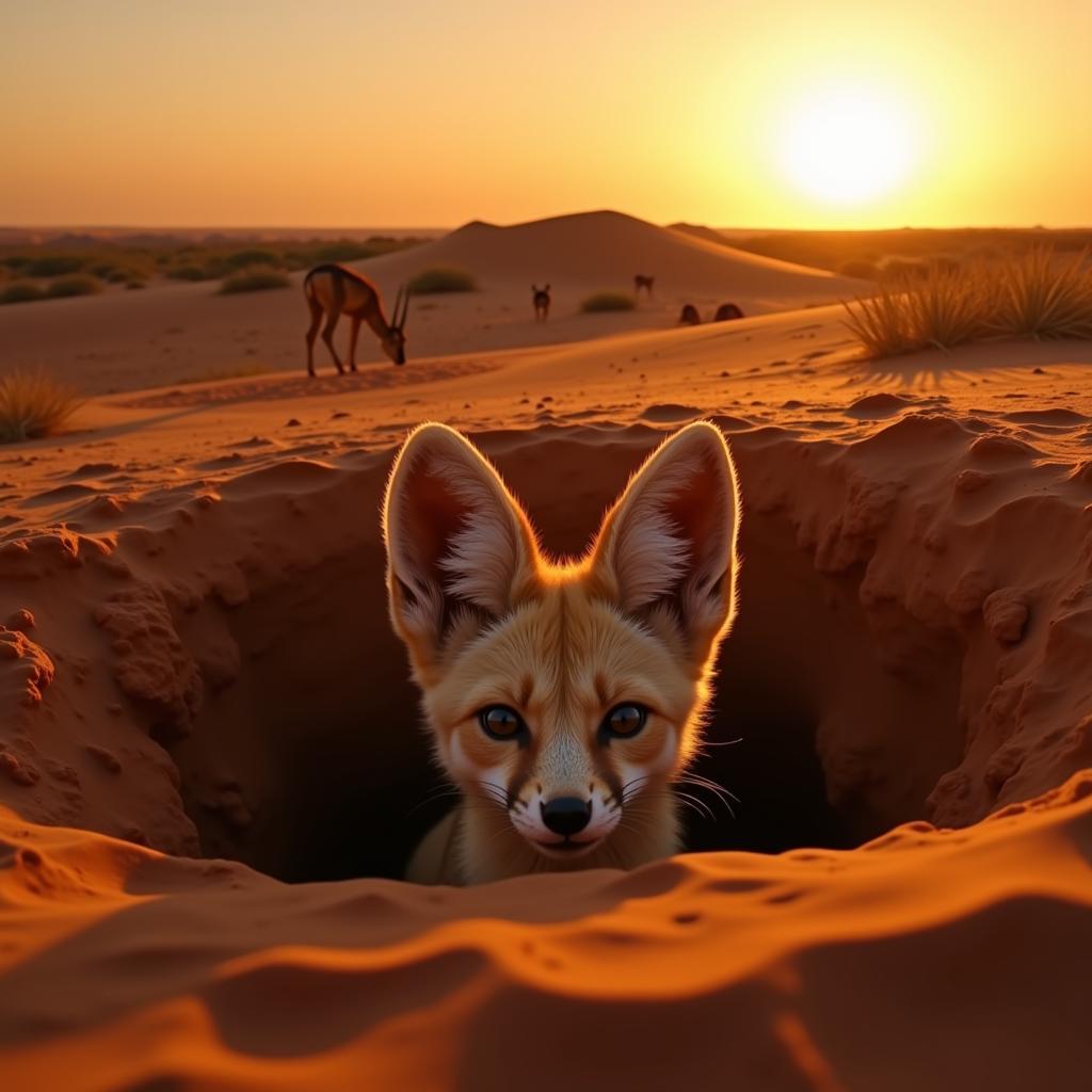 Sahara Desert Wildlife Adapting to Harsh Conditions