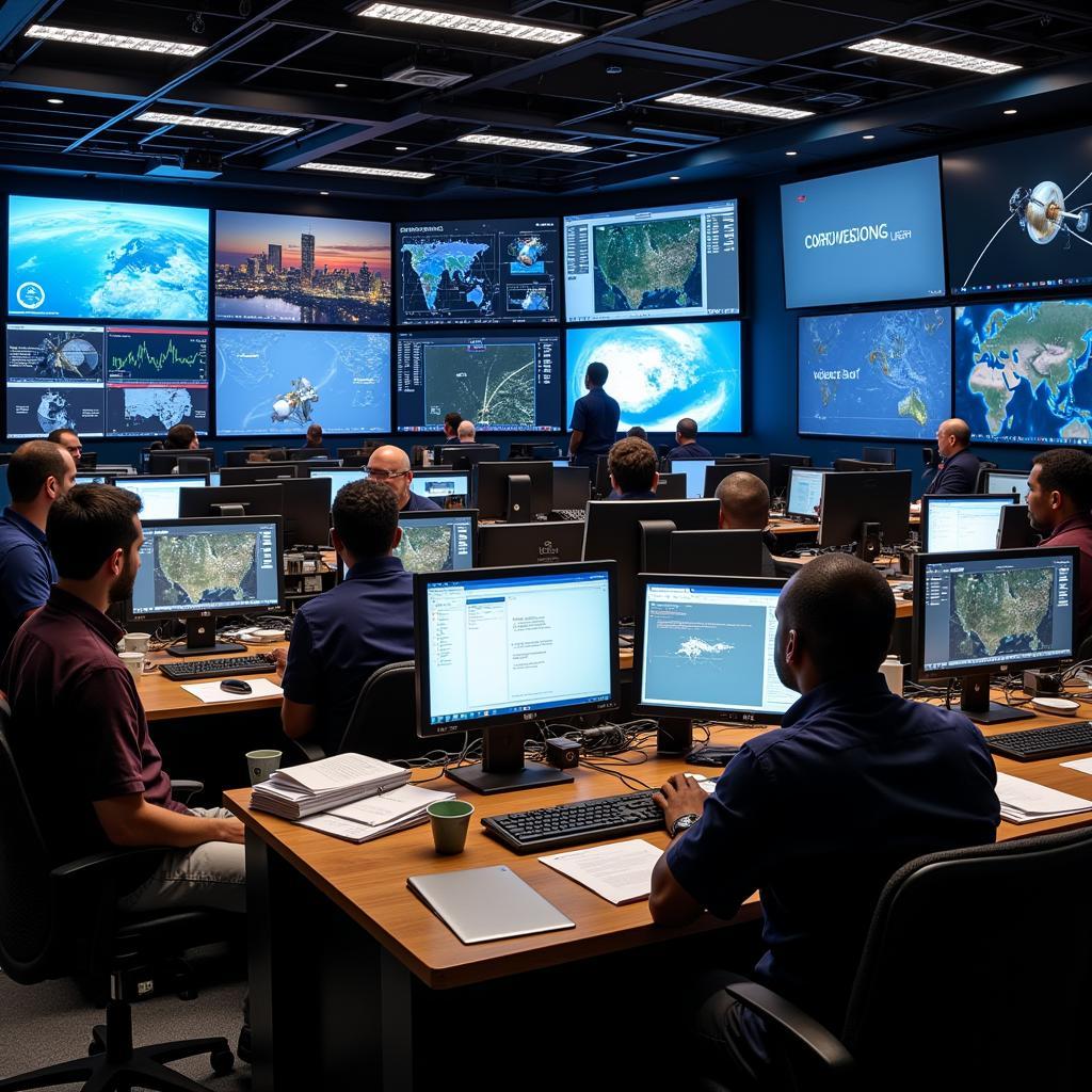 Satellite Control Room in Africa