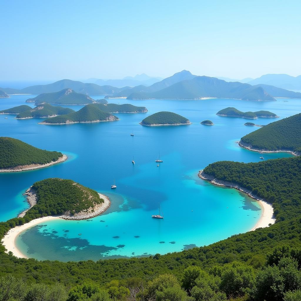 Scenic View of Dahlak Archipelago in Eritrea