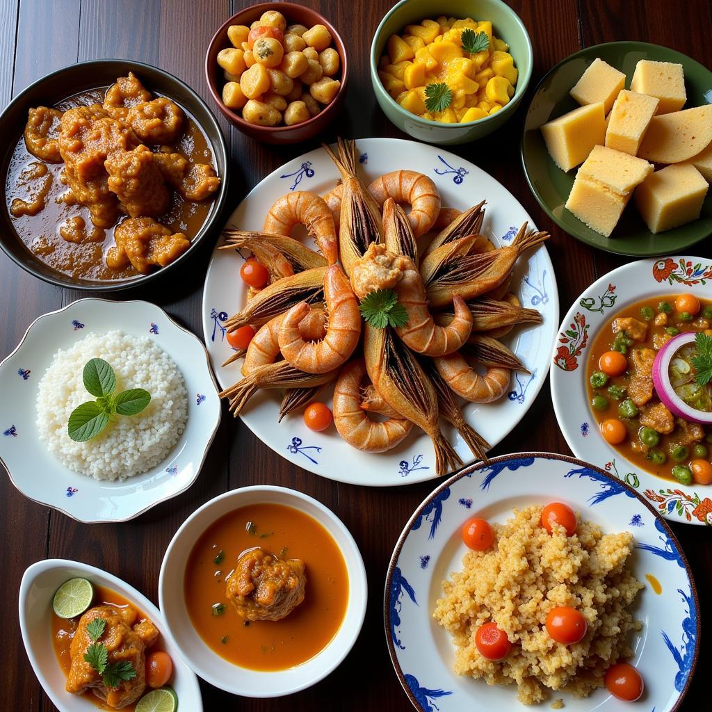 Seychelles Cuisine Spread