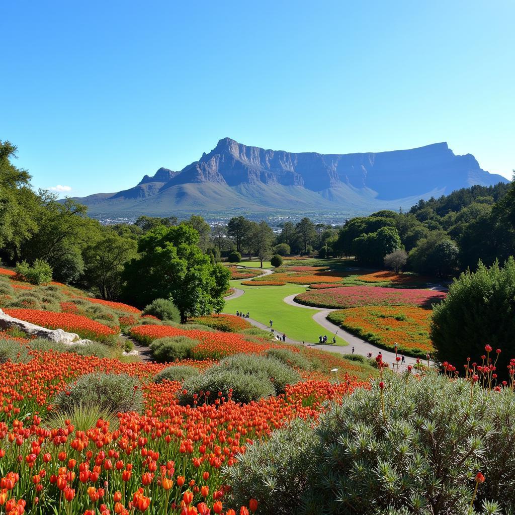 Kirstenbosch National Botanical Garden in South Africa