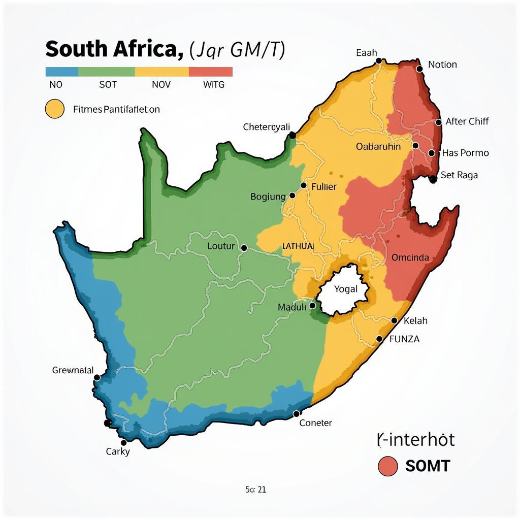 South Africa Time Zone Map