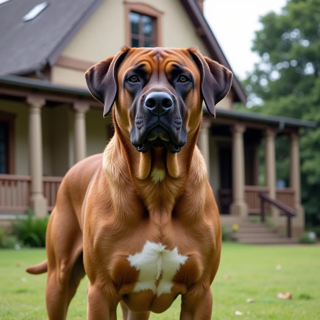 Boerboel Guarding Farm