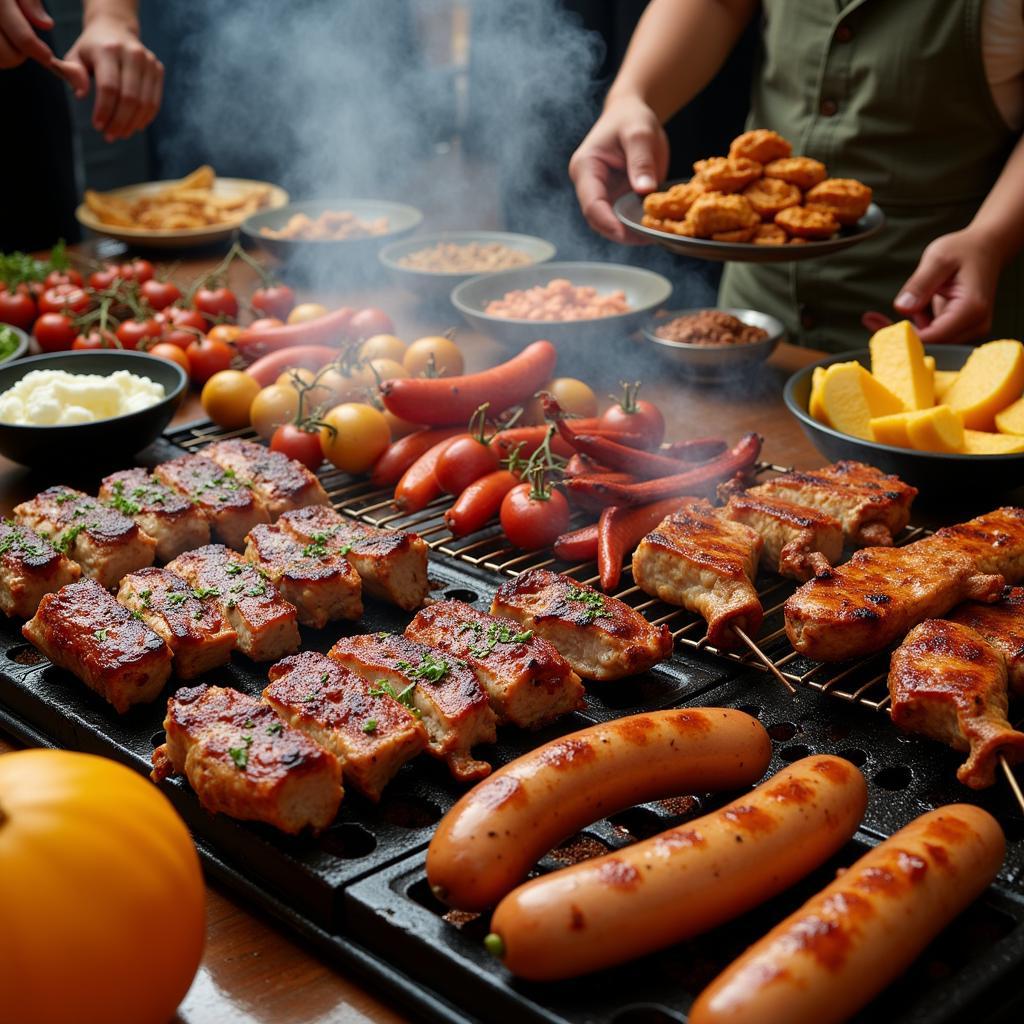 South African Braai with Grilled Meats