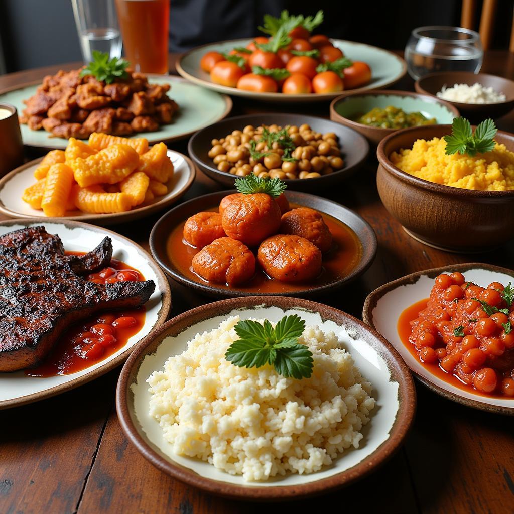 South African Cuisine Spread