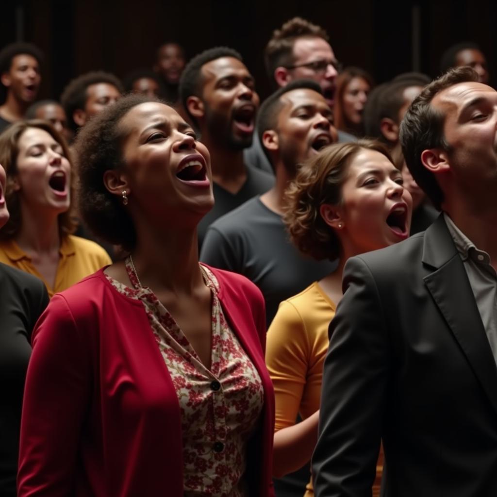 South African gospel choir singing in 2016