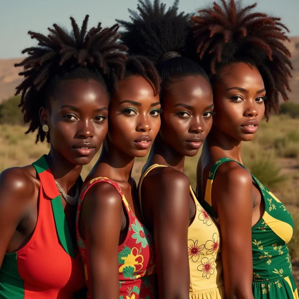 South African women from different backgrounds