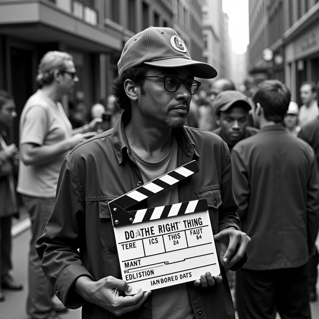 Spike Lee Directing &quot;Do the Right Thing&quot;