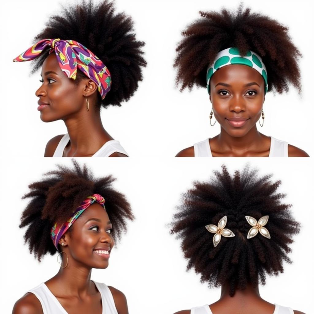 Styling African Fro Wig with Accessories