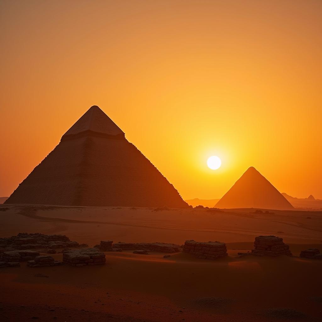 Ancient Nubian Pyramids in Sudan